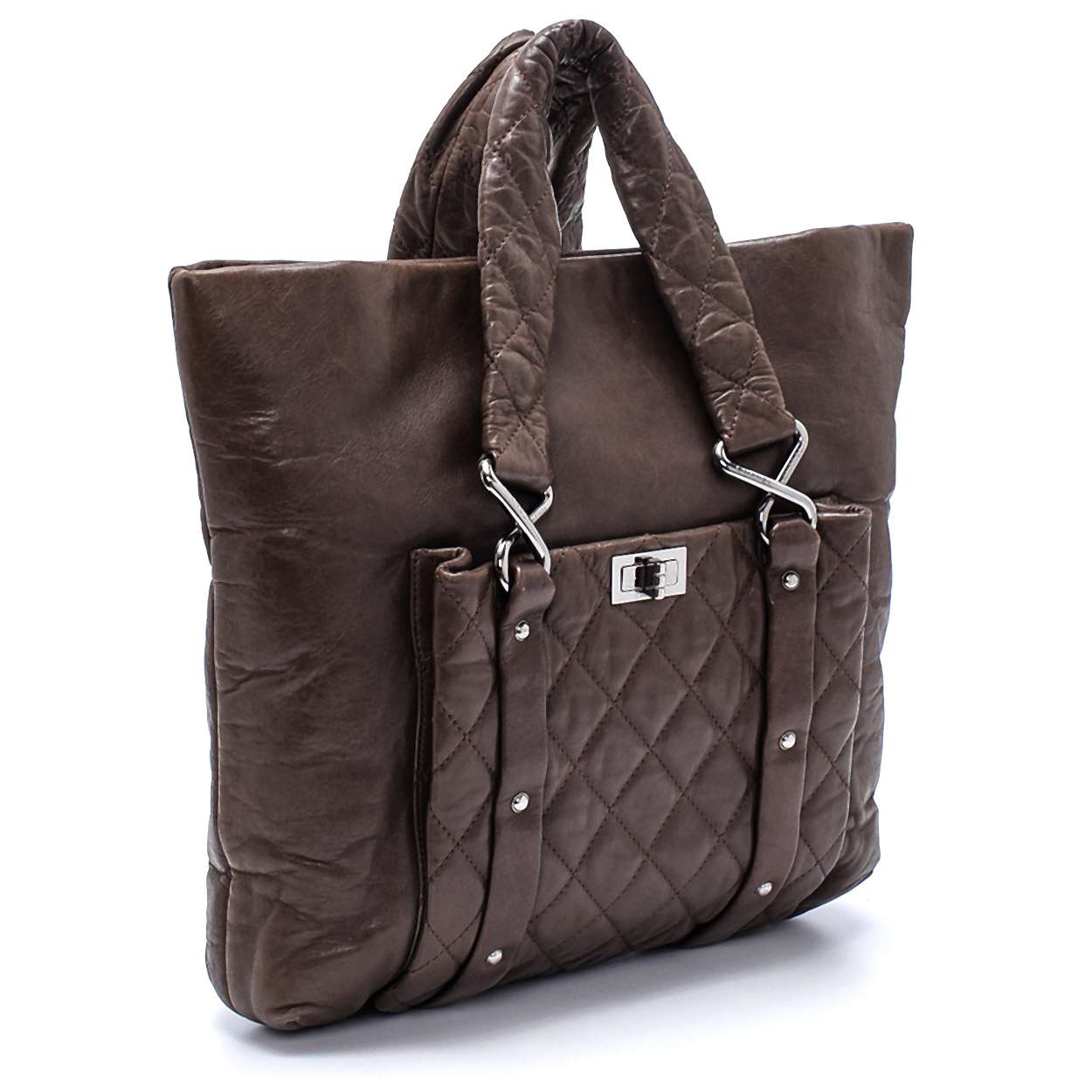 Chanel - Brown Lambskin Vintage Reissue Shopper Bag